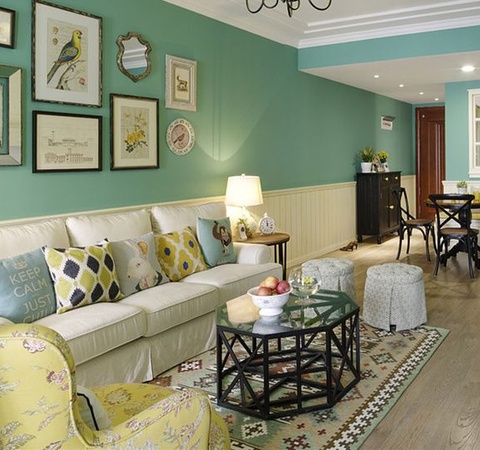 客厅招财风水画